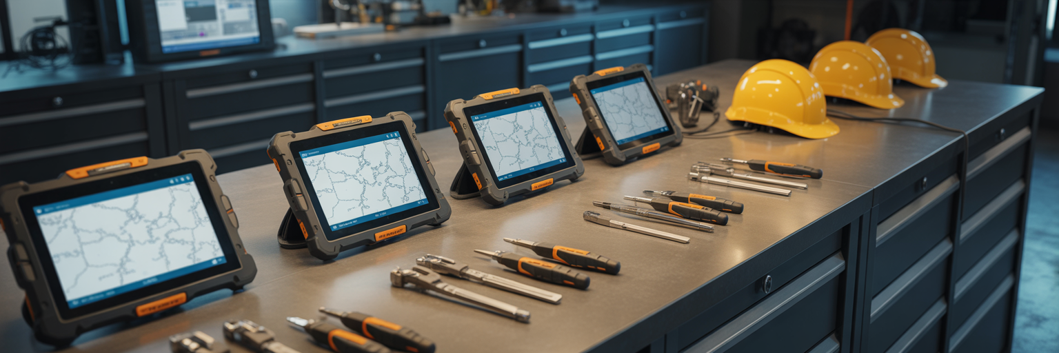 Ruggedised tablets and tools for utility engineers.