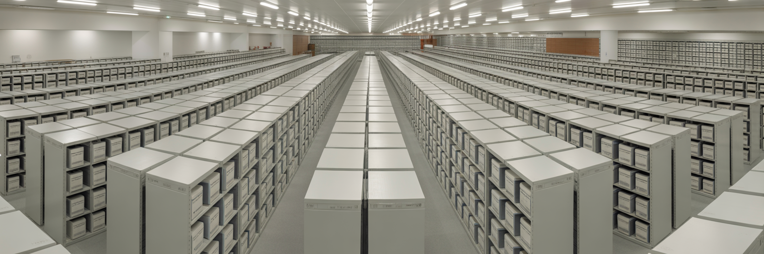 Large-scale records management facility.