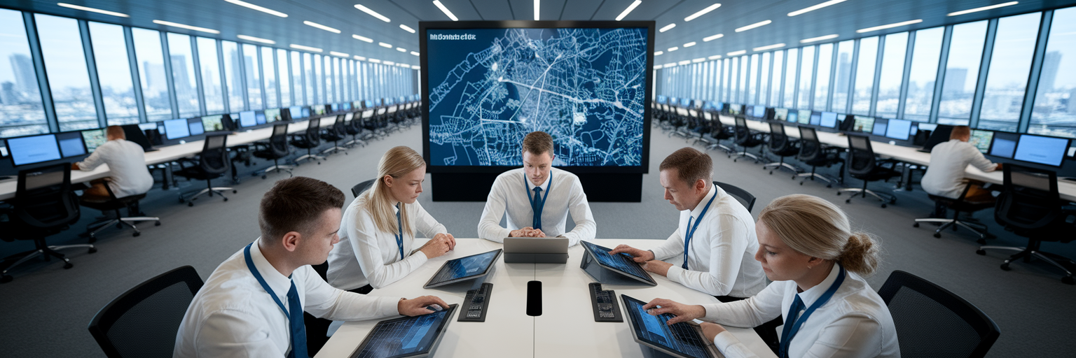 Insurance operations centre managing claims.