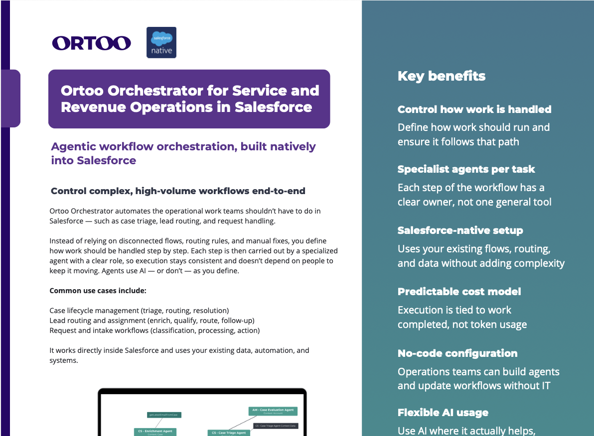Ortoo Orchestrator Datasheet